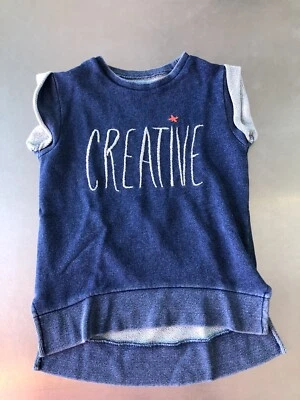 Gap Kids Size 6 Gap ED creative Top Blue EUC - Image 1 of 4