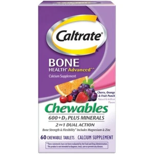 Caltrate Bone Health Advanced 600+D3 Chew 60 - Picture 1 of 1