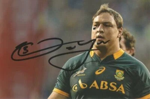 SOUTH AFRICA & SALE SHARKS RUGBY: COENIE OOSTHUIZEN SIGNED 6x4 ACTION PHOTO+COA - Picture 1 of 1