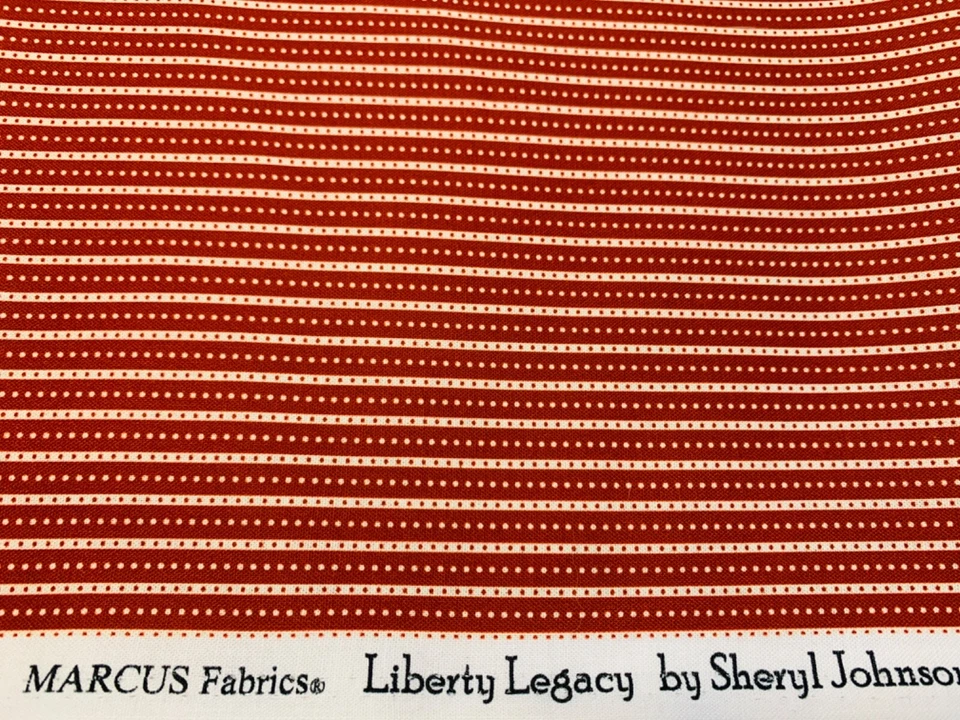 Marcus Fabrics Sheryl Johnson 1800s Civil War Repro LIBERTY LEGACY Red FQ - Image 1 of 1