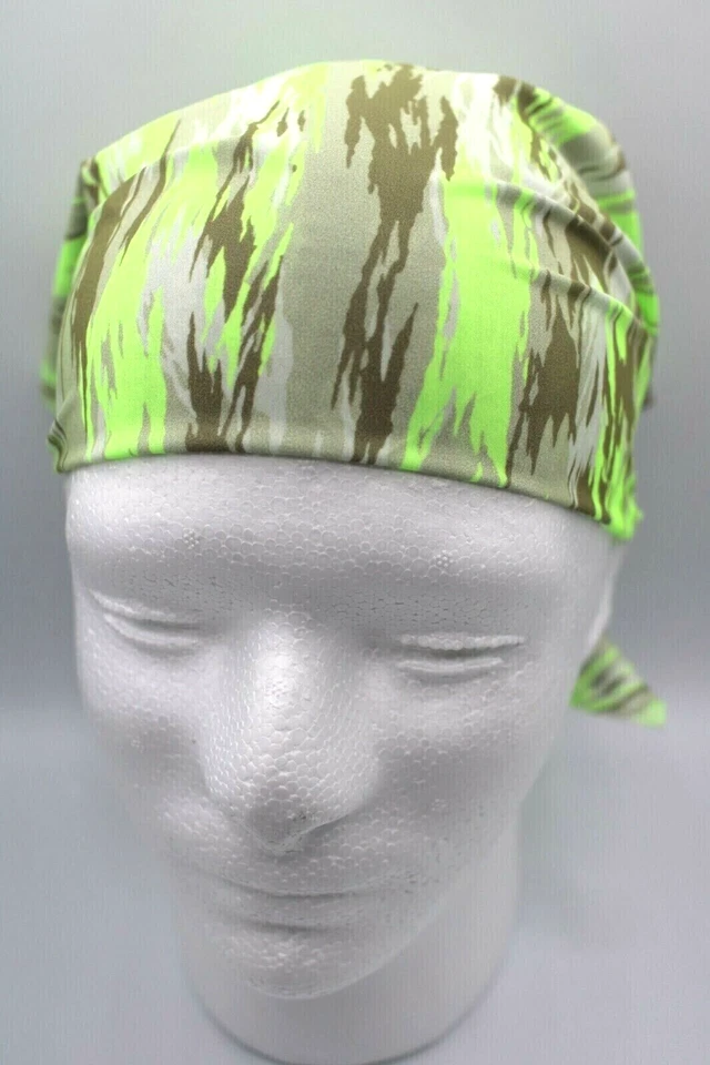 Nike Dri-Fit Bandana Adult Unisex Printed Khaki/Lime Glow/Black