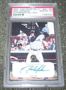 SCARCE 2001 NICK JOHNSON JUST STUFF 2K1.2 DC-36 AUTO DIE-CUT GEM MINT 10 70/200 - Picture 1 of 2