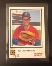 1989 Pawtucket Red Sox Dunkin' Donuts John Marzano #20