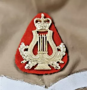 British Army Music Corps Musiker Bandsman Mütze Abzeichen Top Zustand - Bild 1 von 6