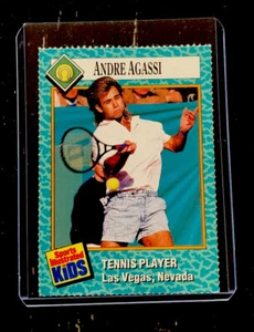 ANDRE AGASSI Rookie RARE 1989 SI for Kids Card Tennis Champion USA UTA NM+ - Picture 1 of 2