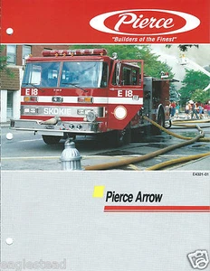 Fire Equipment Brochure - Pierce - Arrow - Skokie E18 - c1991 (DB191) - Foto 1 di 1