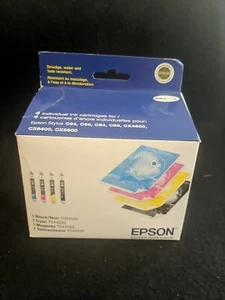 EPSON  TO44120 Color Multi Pack Black individual cartridges Use 2016  - Picture 1 of 6