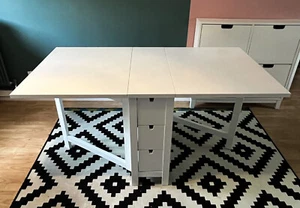 IKEA Norden Dining Table - White - 26/89/152x80 cm - Picture 1 of 6