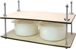 Cheese Press for Cheese Making 16 in - Cheesemaking Kit with Wooden Cheese Press - Picture 1 of 6
