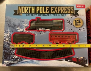 Juego de tren expreso North Pole a batería juego de 13 piezas NUEVO - Imagen 1 de 4