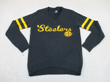 Pittsburgh Steelers Sweater Women Small Black Yellow Football Sweatshirt Ladies*