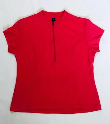 REI 女式远足/跑步衬衫,背面拉链口袋 M 码 — 第 1/2 张图片