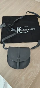 luisa cerano Clutch Handtasche Leder Grau - Bild 1 von 8