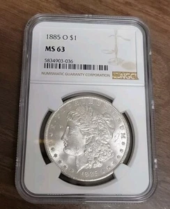 1885 O Morgan Silber Dollar - NGC MS63 - Bild 1 von 5