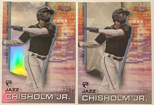 2 CARD LOT 2021 BOWMANS BEST JAZZ CHISHOLM ROOKIE RC #26 MIAMI MARLINS REFRACTOR - Picture 1 of 2