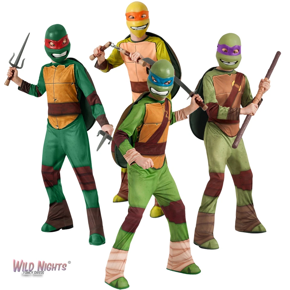 RUBIE'S TMNT Boys Teenage Mutant Ninja Turtles Childrens Fancy Dress