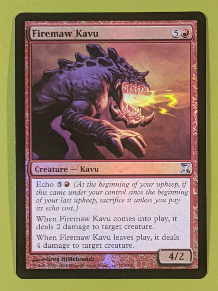 FOIL Firemaw Kavu x1 Time Spiral 1x Magic the Gathering MTG - Image 1 of 1