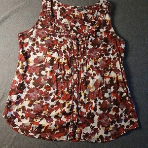 Blusa Top Eddie Bauer Floral Sin Mangas Mujer Talla L - Imagen 1 de 5