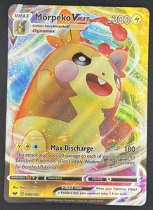 Morpeko VMAX 080/202 Pokemon TCG SWSH01: Juego Base Espada y Escudo Ultra Raro Casi Nuevo - Imagen 1 de 2