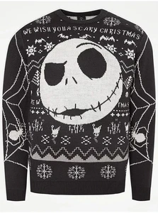 Nightmare Before Christmas, Jack, Merry Christmas Herren Gr. M Weihnachtspullover - Bild 1 von 1