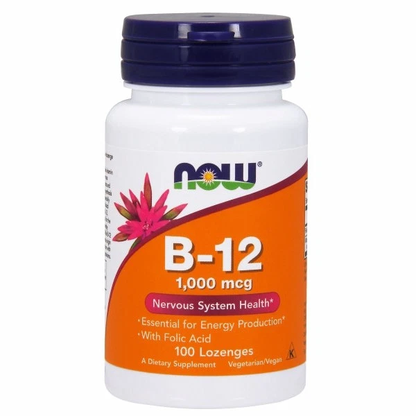 Vitamina B-12 5.000 Mcg 60 pastillas de Now Foods Foto 1 de 1