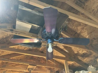 42” 1999 Blue Custom Ceiling Fan Hugger - Image 1 of 4