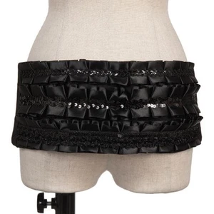 JUNYA WATANABE COMME des GARCONS Frill Sequins Switching Belt(K-157686) - Picture 1 of 8