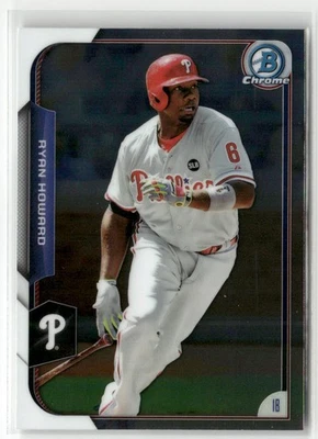2015 BOWMAN CHROME #18 RYAN HOWARD PHILADELPHIA PHILLIES - Image 1 of 2
