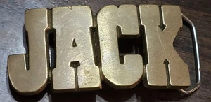 31/2" Herren Messing Gürtelschnalle mit fettem Namen "Buchse" massiv Messing - Bild 1 von 8