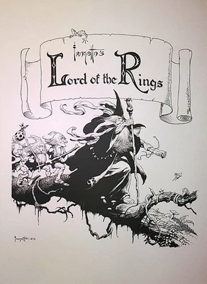 FRAZETTA'S LORD OF RINGS PORTAFOLIO S/N #833, CERTIFICADO DE AUTENTICIDAD, 6-11x15", NUEVO, IMPECABLE COMO NUEVO Foto 1 de 4