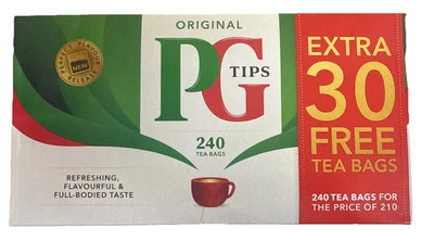 PG Tips Original 240 Bolsas de Té 30 Gratis Gran Bretaña Nuevo Embalaje Foto 1 de 4