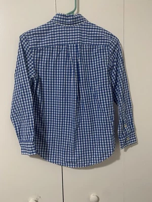 Usada en Excelente Condición Camisa de Vestir Chicos Talla Mediana 10-12 M Manga Larga Azul Blanco Guinga Foto 1 de 4