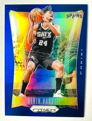 2023-24 Panini Prizm Deca Devin Vassell BLUE Prizm Card SP #/149 Spurs! - Image 1 of 3