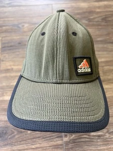 Adidas ~ Climalite A Flex Embroidered Logo Hat Size S/M Green / Black Mesh Top - Picture 1 of 9