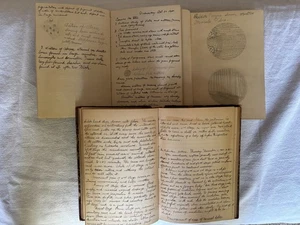 1900-02 Handwritten Medical Journals Tufts College Dr. Barron Pediatrician RARE - Picture 1 of 17