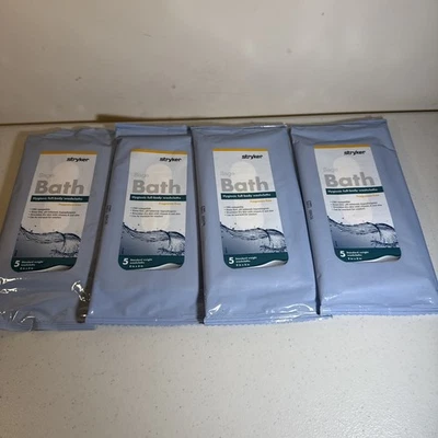 Stryker Hygenic Sage Bath Wipes Fragrance-Free 4 Packs Of 5 Washcloths 1 - Image 1 of 4