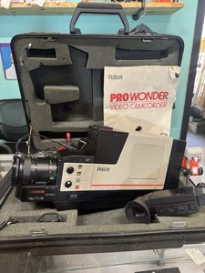 RCA Pro Wonder CC300 VHS Camcorder 1988 w/ Case & Manual – Read Condition - Picture 1 of 15