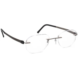 Silhouette Eyeglasses 5452 10 6050 Titan Accent Gunmetal Rimless 45[]19 140 - Picture 1 of 6