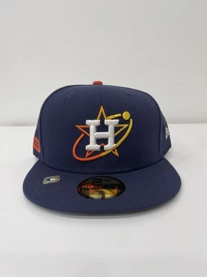 Houston Astros New Era City Connect 59Fifty MLB Fitted Cap Hat Size 8 Blue - Image 1 of 4