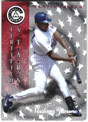 1997 Pinnacle Totalmente Certificado #137 Vladimir Guerrero 3849/3999 - Imagem 1 de 2