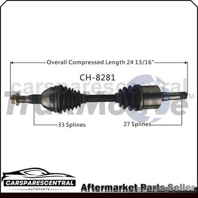 Eixo articulado CV traseiro esquerdo do lado do motorista para 2009 2010 Dodge Challenger 6.1L - Imagem 1 de 3