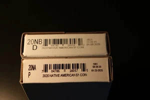 2020 P&D ROLLS ~ SACAGAWEA / E PERATROVICH ~ US MINT SEALED BOXES - Picture 1 of 1