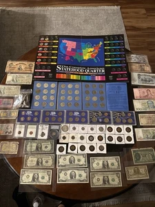 Riesige Münz- und Geldscheinsammlung, komplettes Silber Kennedy Set, Proof Sets, gegradet Coi - Bild 1 von 20