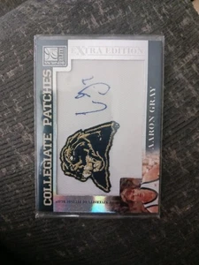 2007 Donruss Elite Extra Edition Collegiate Aaron Gray RPA Rookie Patch Auto RC - Picture 1 of 2