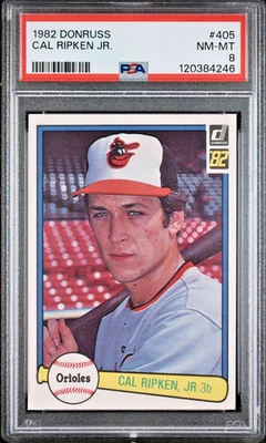 1982 Donruss MLB Baseball 405 Cal Ripken Jr. RC PSA 8 Baltimore Orioles - Imagem 1 de 4