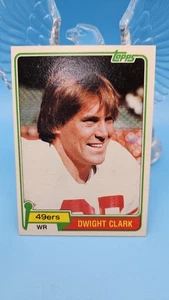 Tarjeta de novato Topps Dwight Clark RC 1981 #422. San Francisco 49ers - Imagen 1 de 8