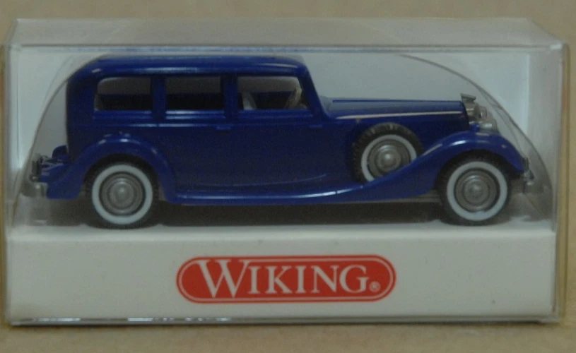 Wiking 082502 Horch 850 Blu HO 1:87 NUOVO - Immagine 1 di 1