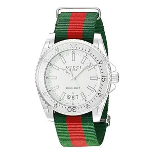 Gucci Dive weißes Zifferblatt Herrenuhr - YA136207 - Bild 1 von 2