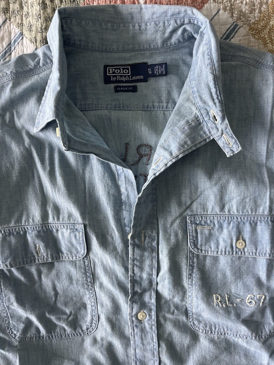 新品 24SS POLO RALPH LAUREN CHAMBRAY BD Polo Ralph Lauren Chambray Sport Shirt | Saks Fifth Avenue