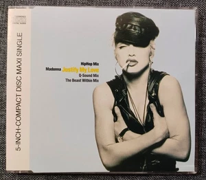 Madonna 'Justify My Love' CD Pale Blue 1990 Q-Sound Rare Maxi-Single EXC COND. - Bild 1 von 5